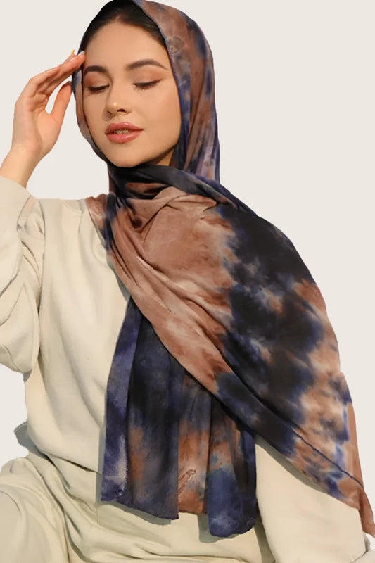 Tie-dyed Cotton Jersey Hijab